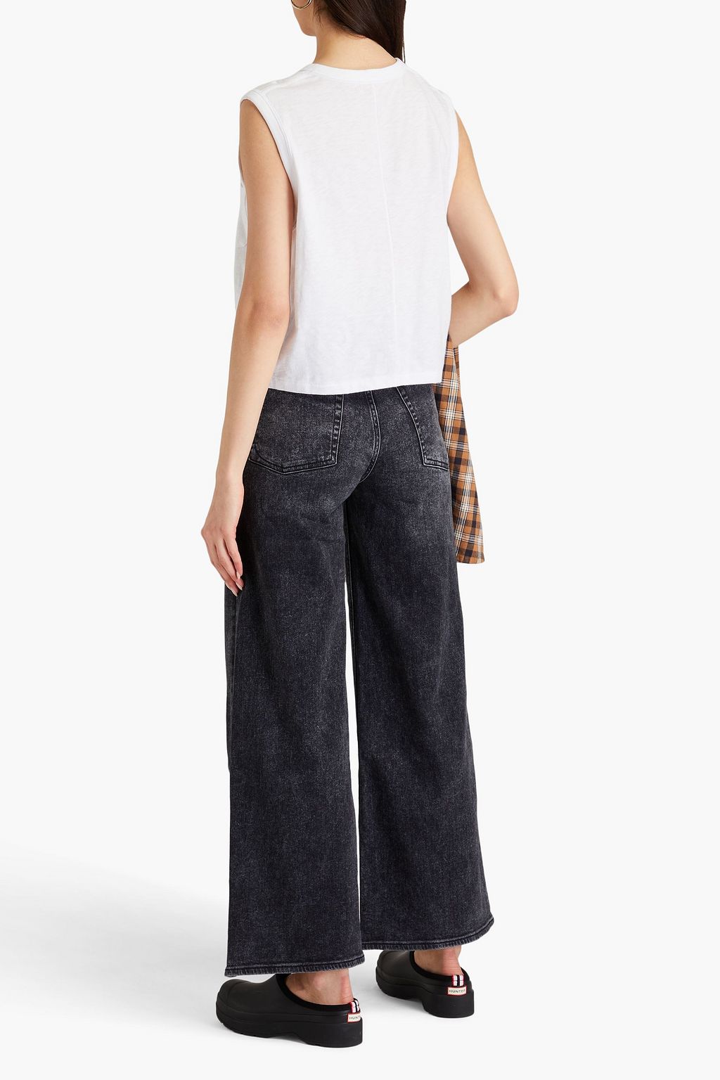 RAG & BONE جينز "صوفي" عالي الخصر وواسع الساق