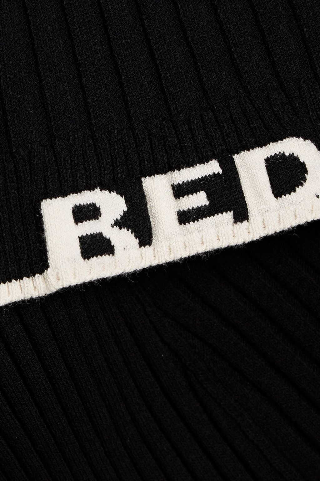 REDVALENTINO Ribbed-knit mini dress