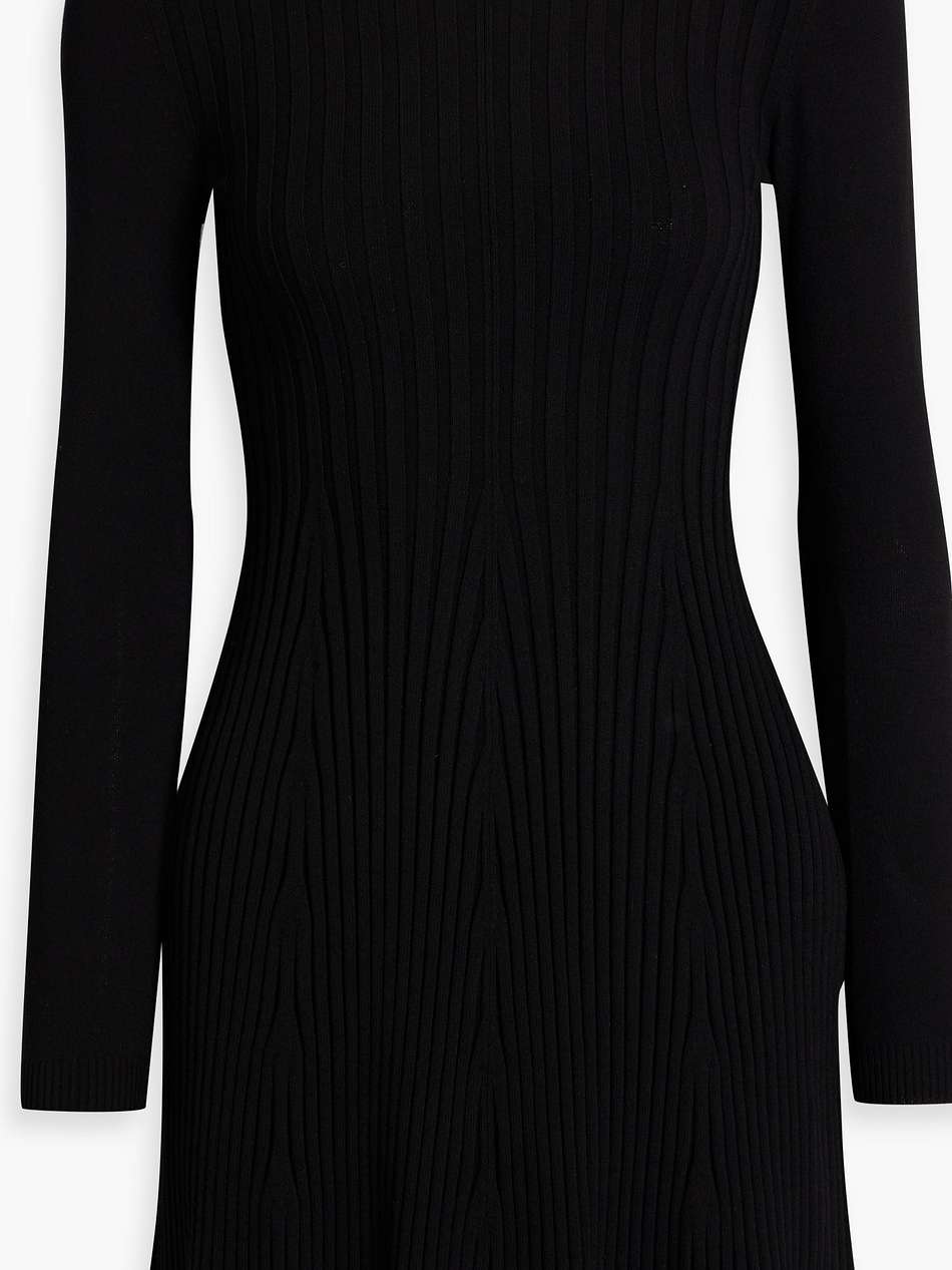 ribbed-knit mini dress