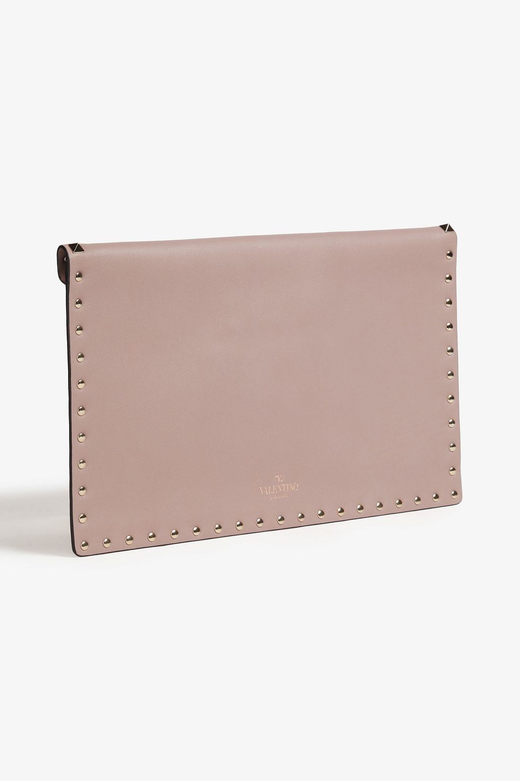 VALENTINO GARAVANI Rockstud leather envelope clutch