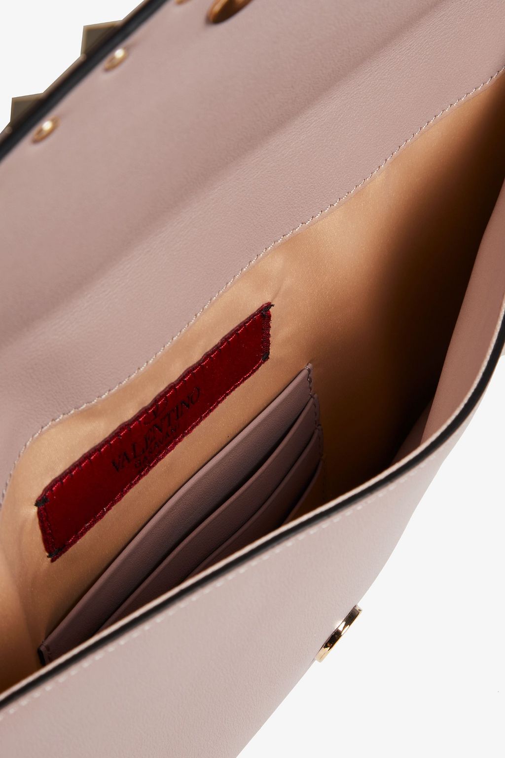 VALENTINO GARAVANI Rockstud leather envelope clutch