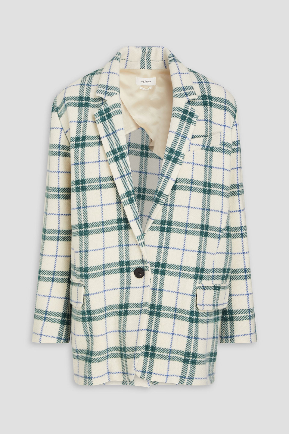 Isabel Marant Étoile Marant Étoile Woman Blazer Green Size 4 Virgin Wool In Creme