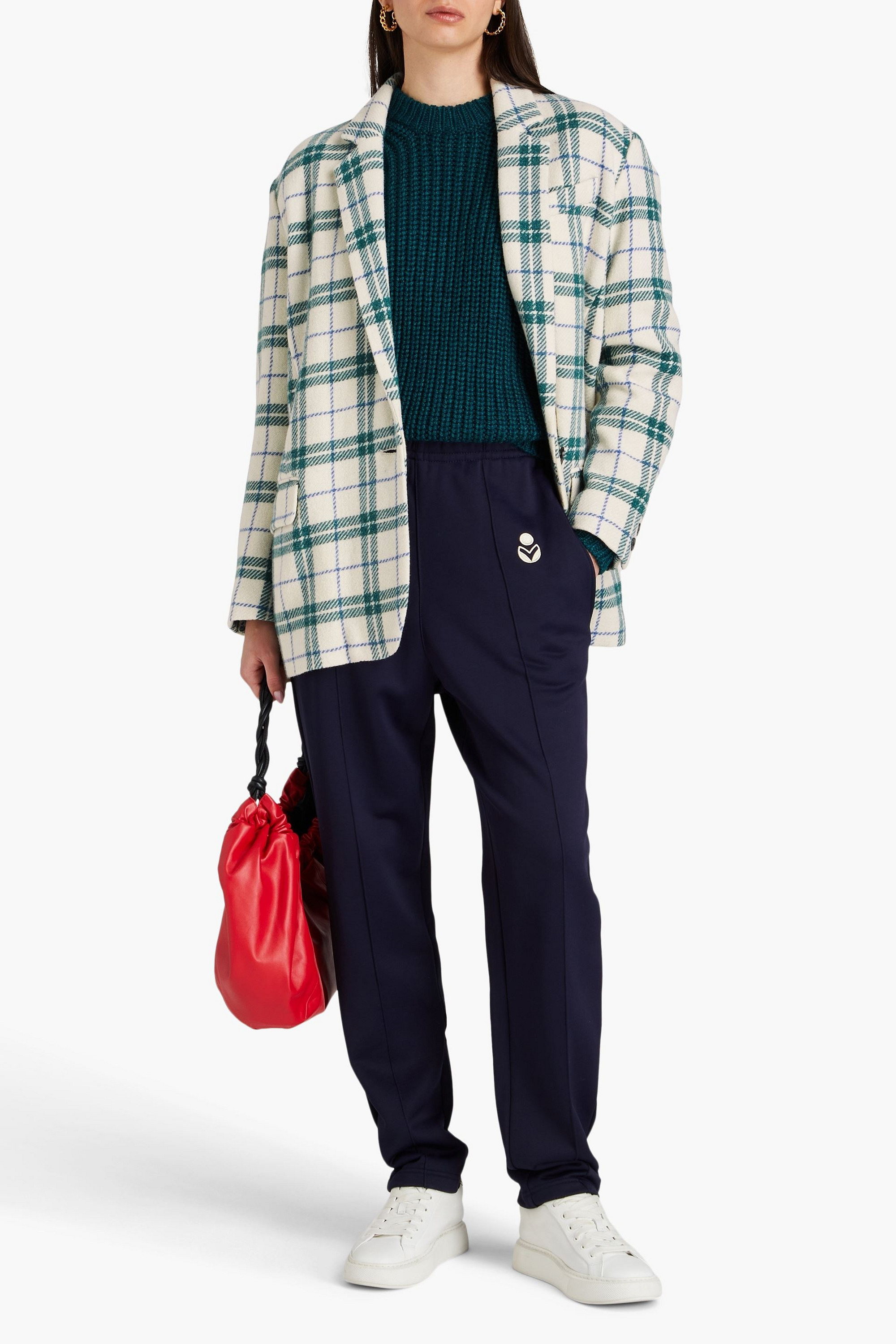 Marant Étoile Checked wool-tweed blazer