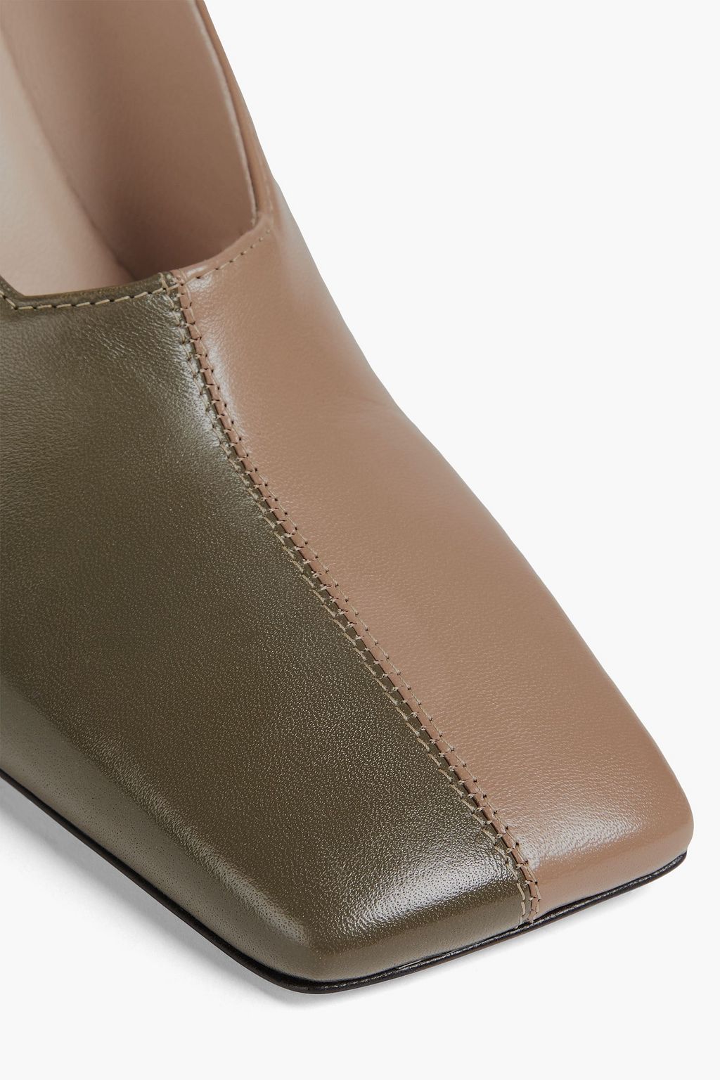 WANDLER Two-tone leather pumps