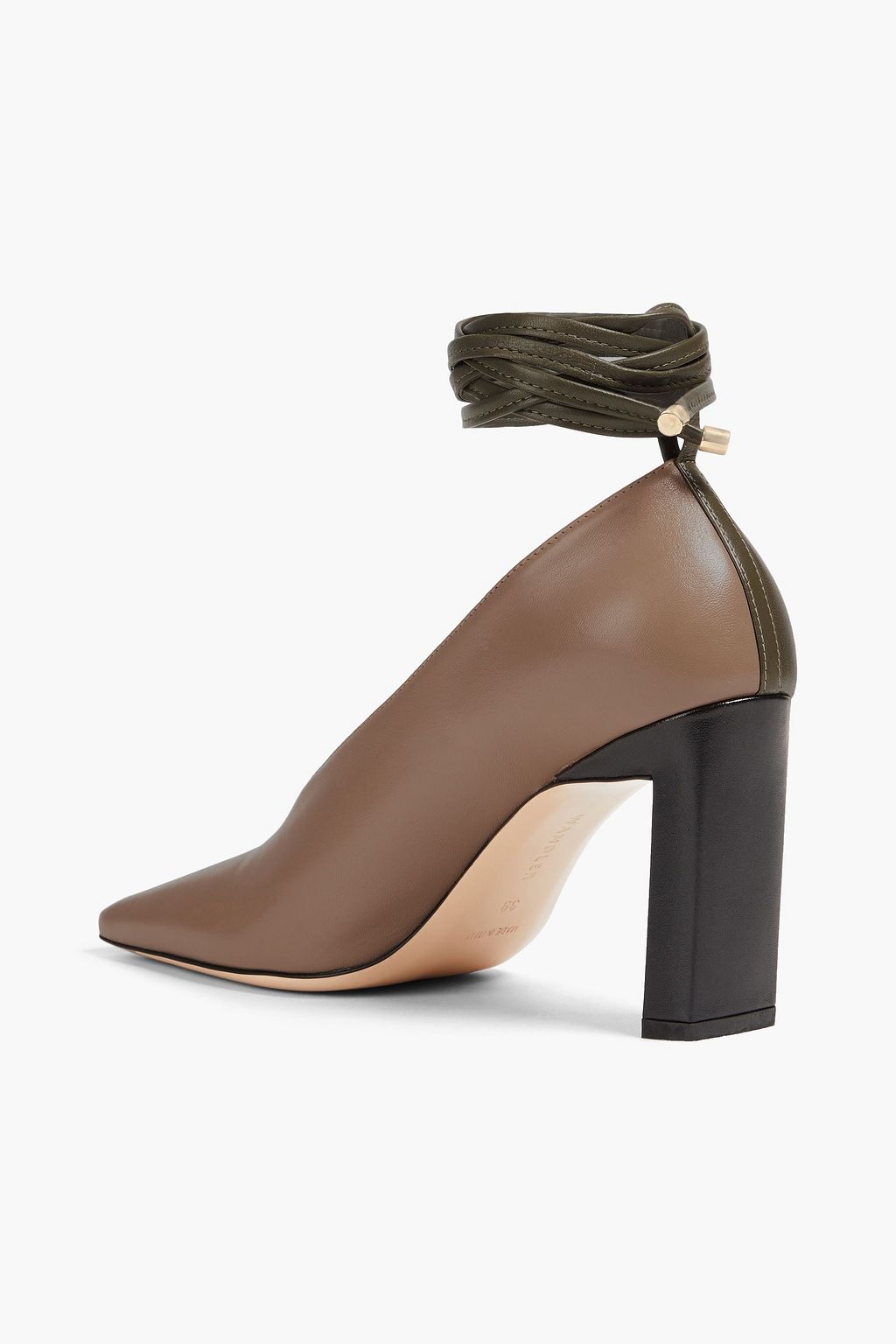 WANDLER Two-tone leather pumps