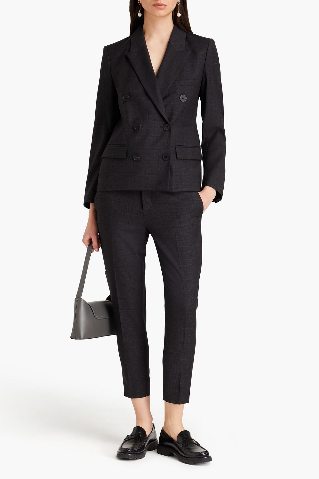 MARANT ÉTOILE Visby Prince of Wales checked wool-twill blazer