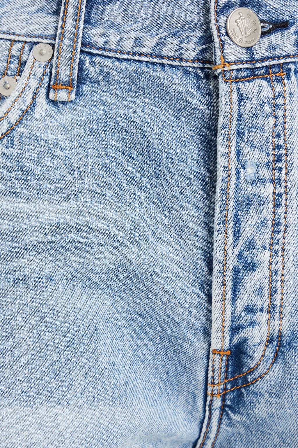 RAG & BONE شورت دنيم بتأثير معتق
