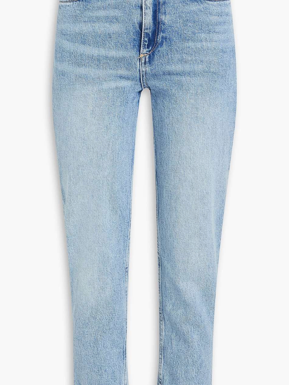 porter high-rise straight-leg jeans