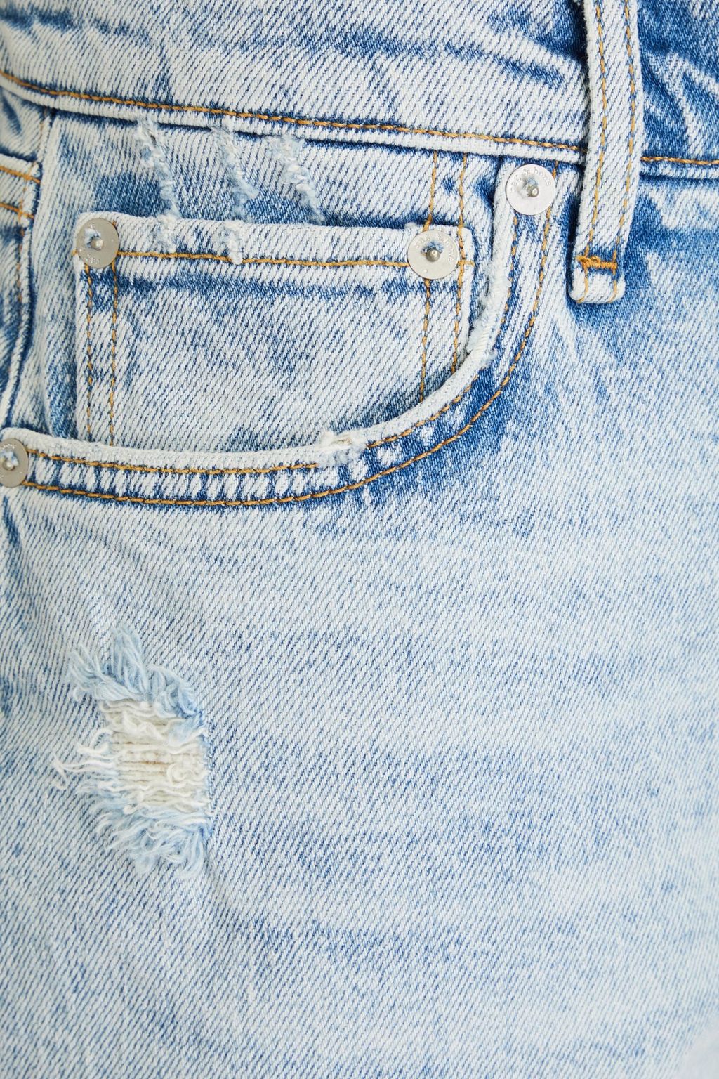 RAG & BONE 페이디드 데님 쇼츠
