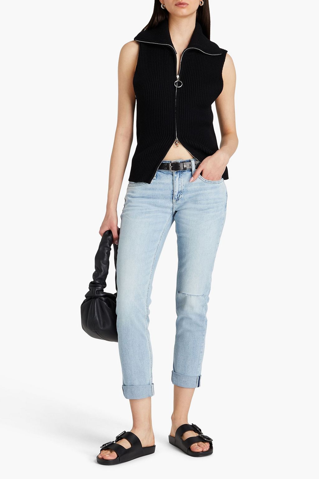 RAG & BONE デニム ボーイフレンドジーンズ 色あせ加工