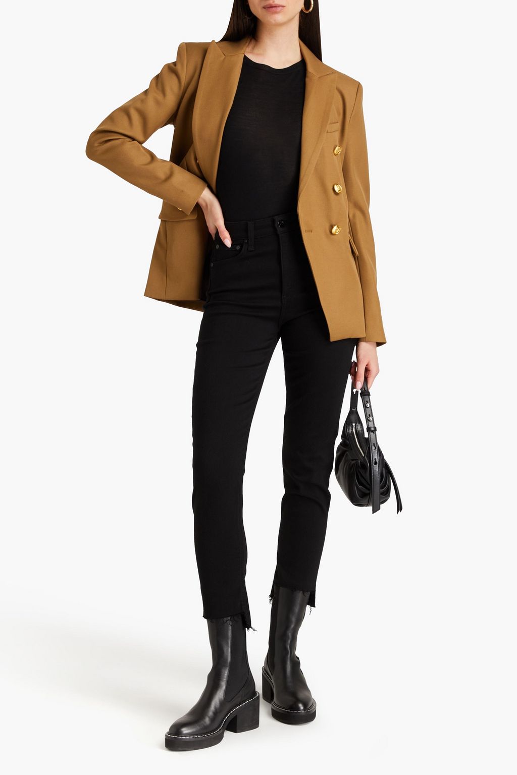 RAG & BONE 하이라이즈 슬림 레그 진