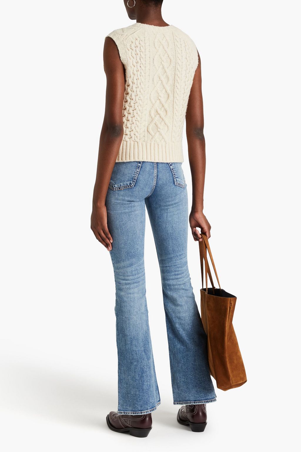 RAG & BONE جينز "نورووك" بخصر مرتفع وبحواف واسعة