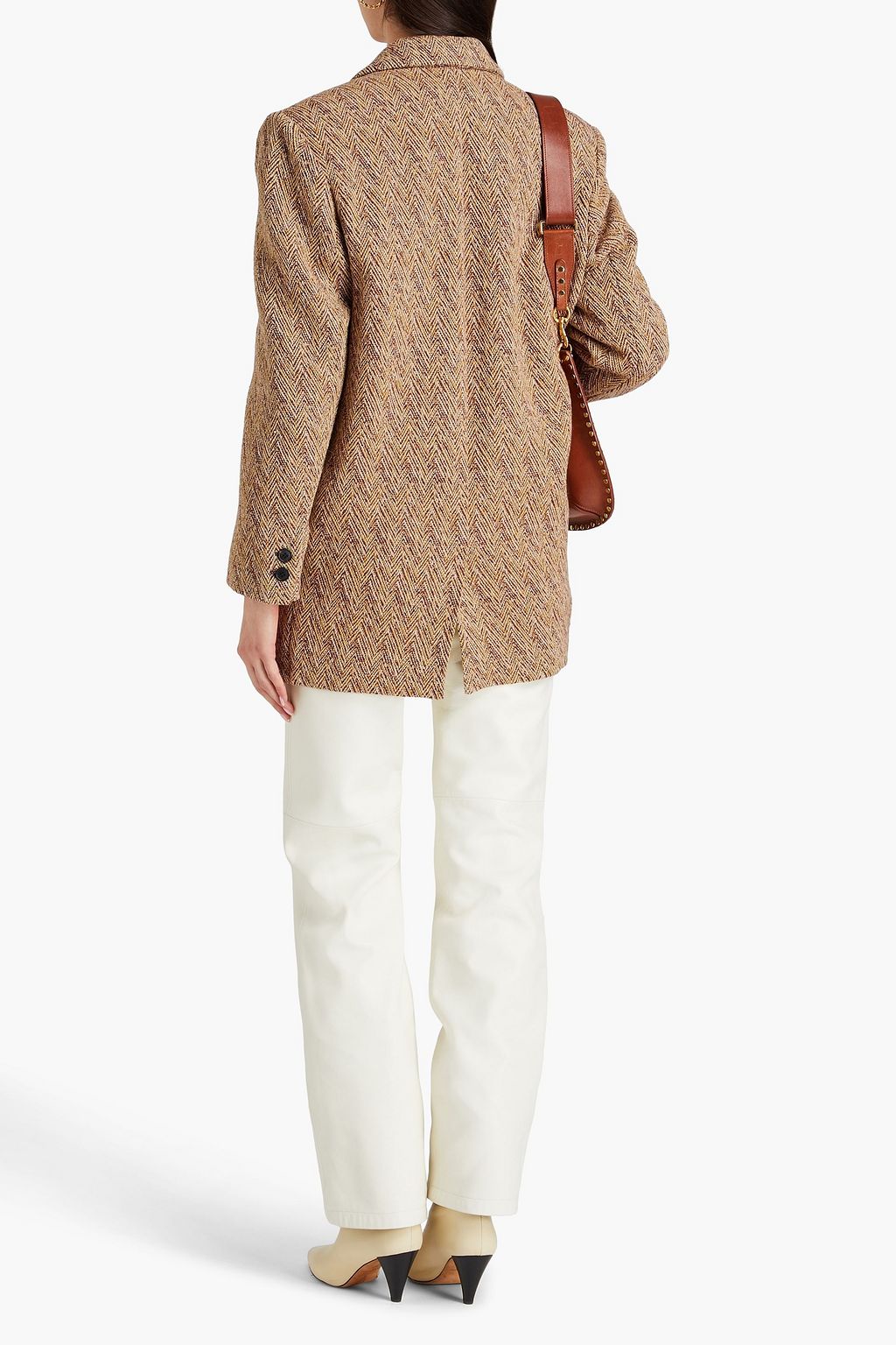 MARANT ÉTOILE ウール混ツイード ブレザー ヘリンボーン