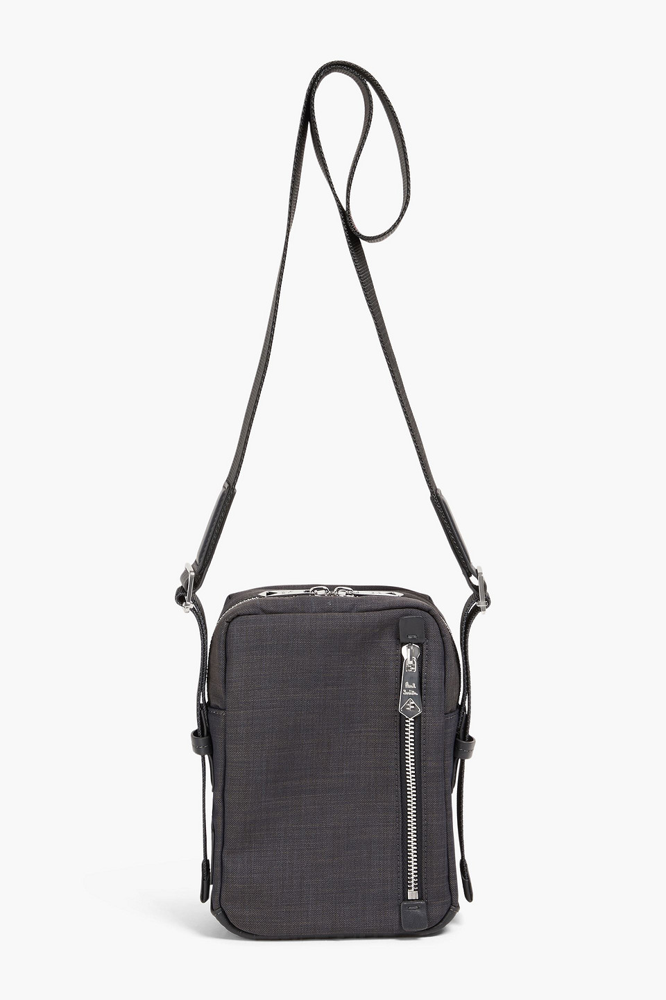 Paul Smith Twill Messenger Bag In Anthracite