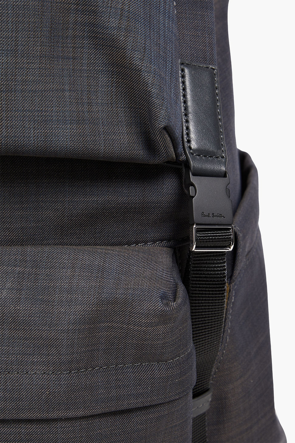 Shop Paul Smith Twill Backpack In Anthracite