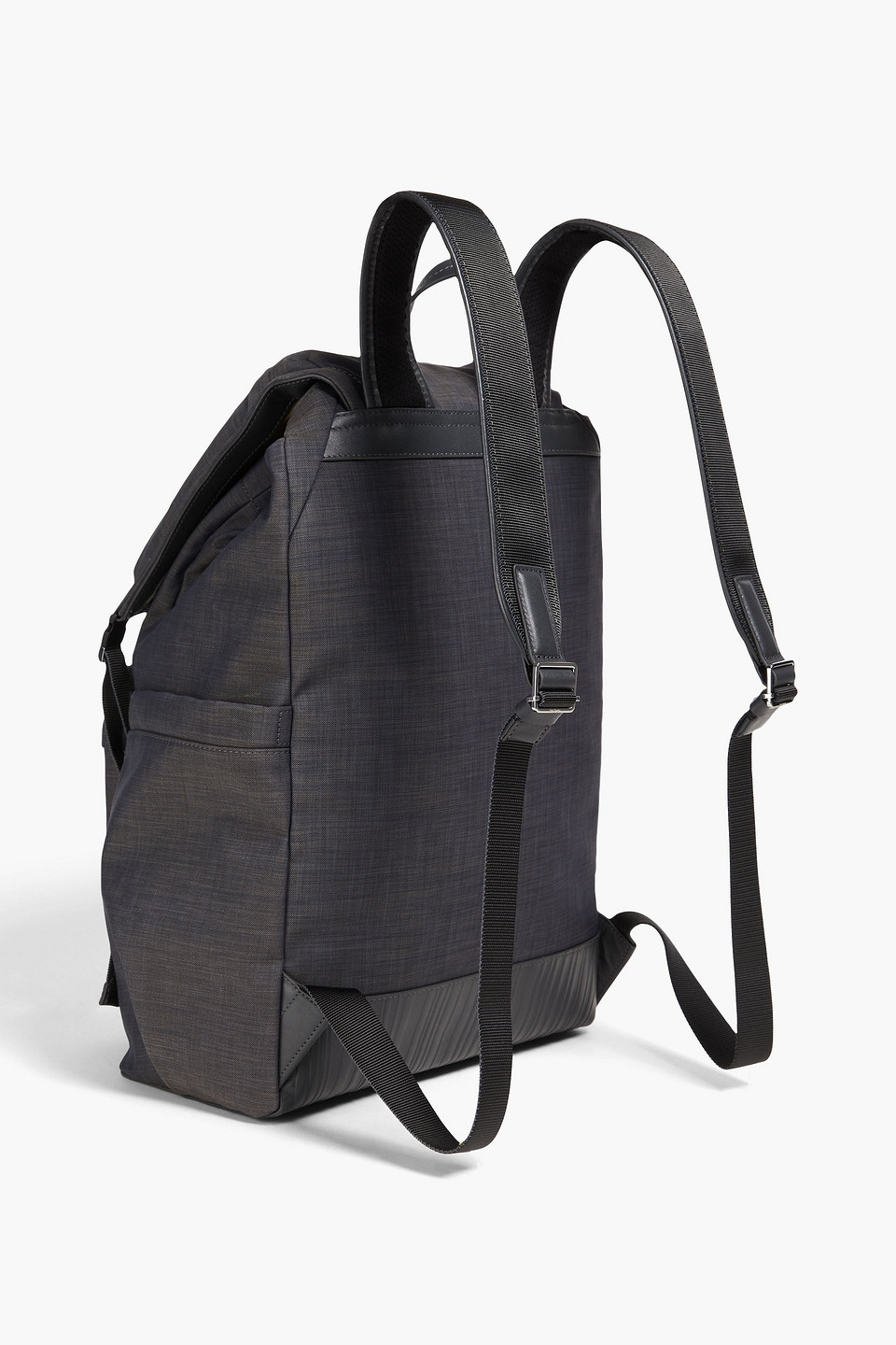 Shop Paul Smith Twill Backpack In Anthracite