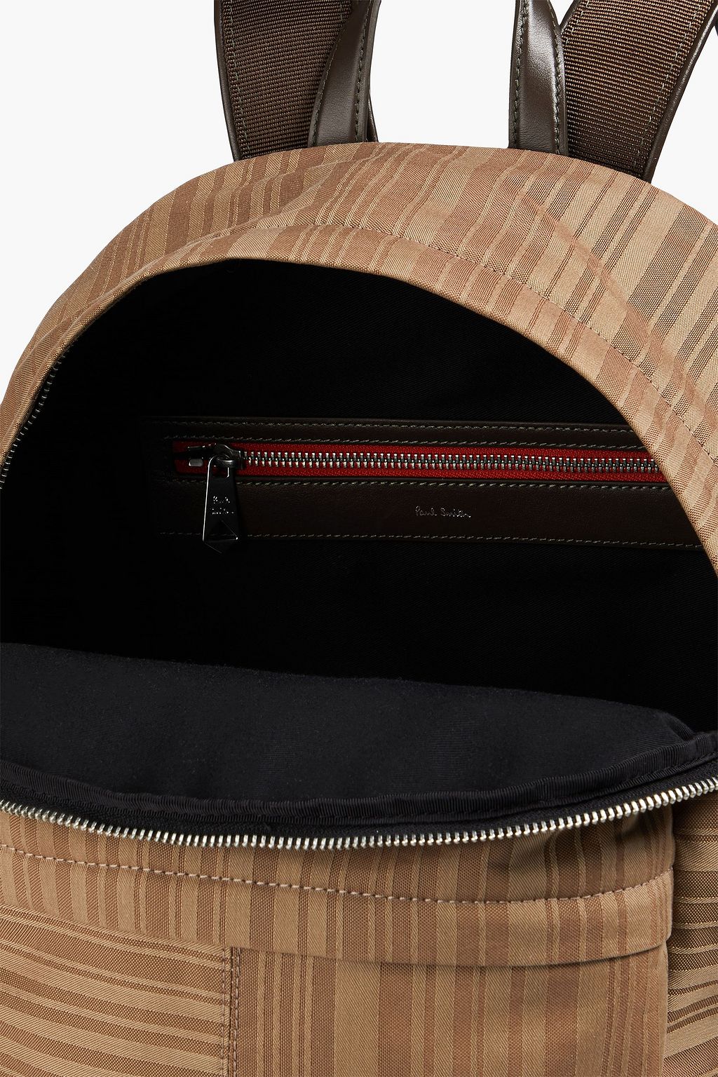 PAUL SMITH حقيبة ظهر من الجاكار بتصميم مخطط