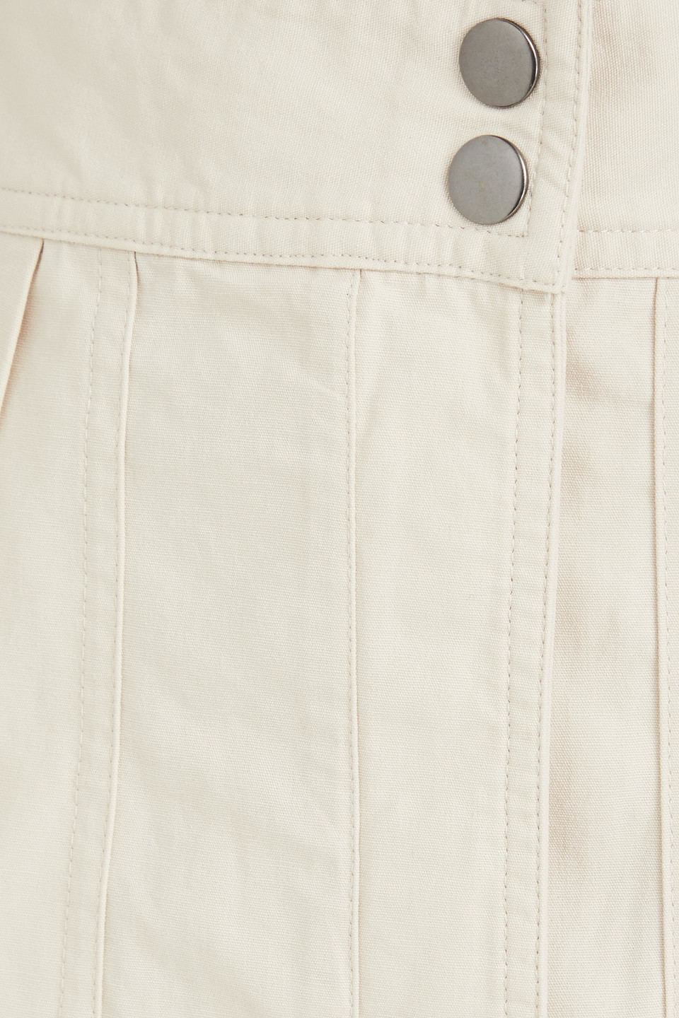 Isabel Marant Étoile Rowina Karottenhose Aus Baumwoll-canvas Mit Falten In Naturfarben