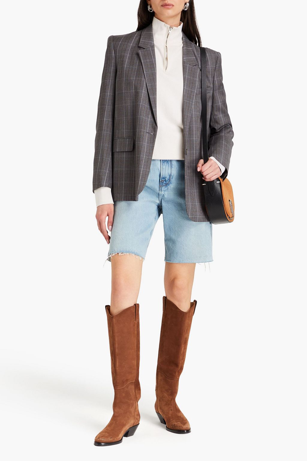 MARANT ÉTOILE Prince of Wales checked wool blazer