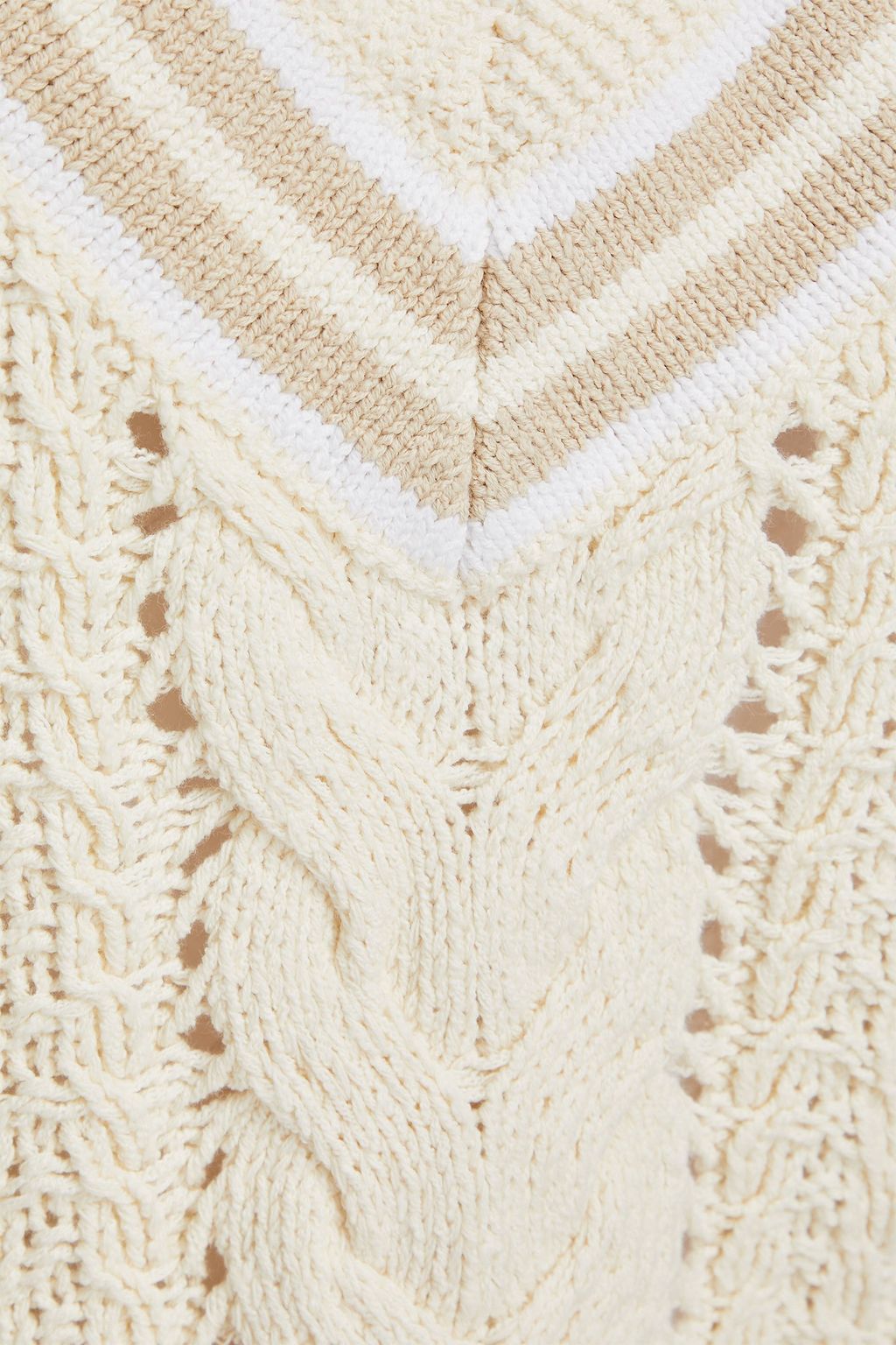 RAG & BONE Cable-knit cotton-blend vest