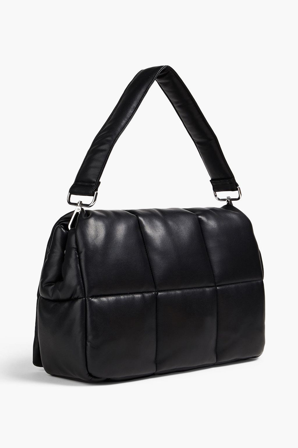 STAND STUDIO Wanda quilted faux leather clutch