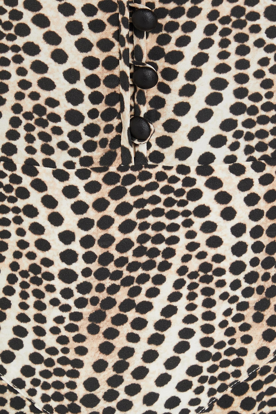 ISABEL MARANT IBELKY GATHERED PRINTED STRETCH-SILK CREPE DE CHINE MIDI DRESS