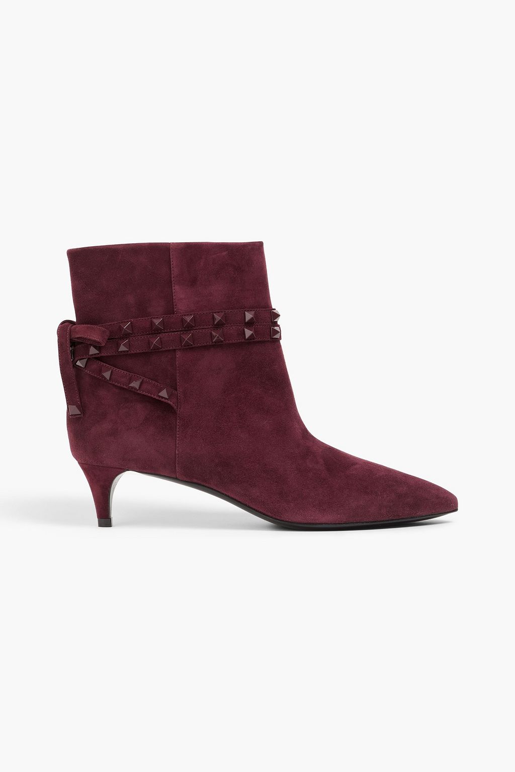 VALENTINO GARAVANI Rockstud suede ankle boots THE OUTNET