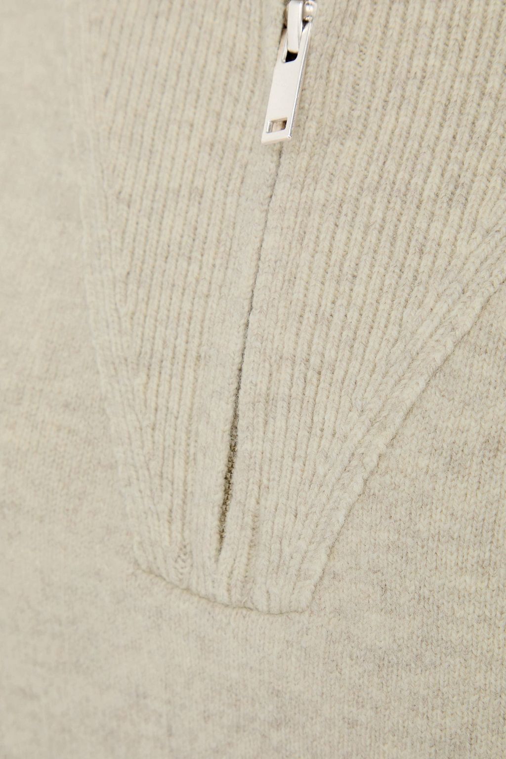MARANT ÉTOILE Lewin merino wool-blend half-zip sweater