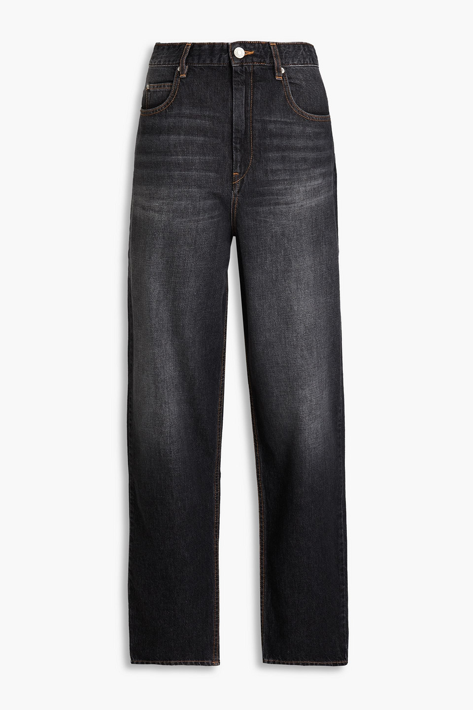 Isabel Marant Étoile Corsy J Hoch Sitzende Karottenjeans In Schwarz