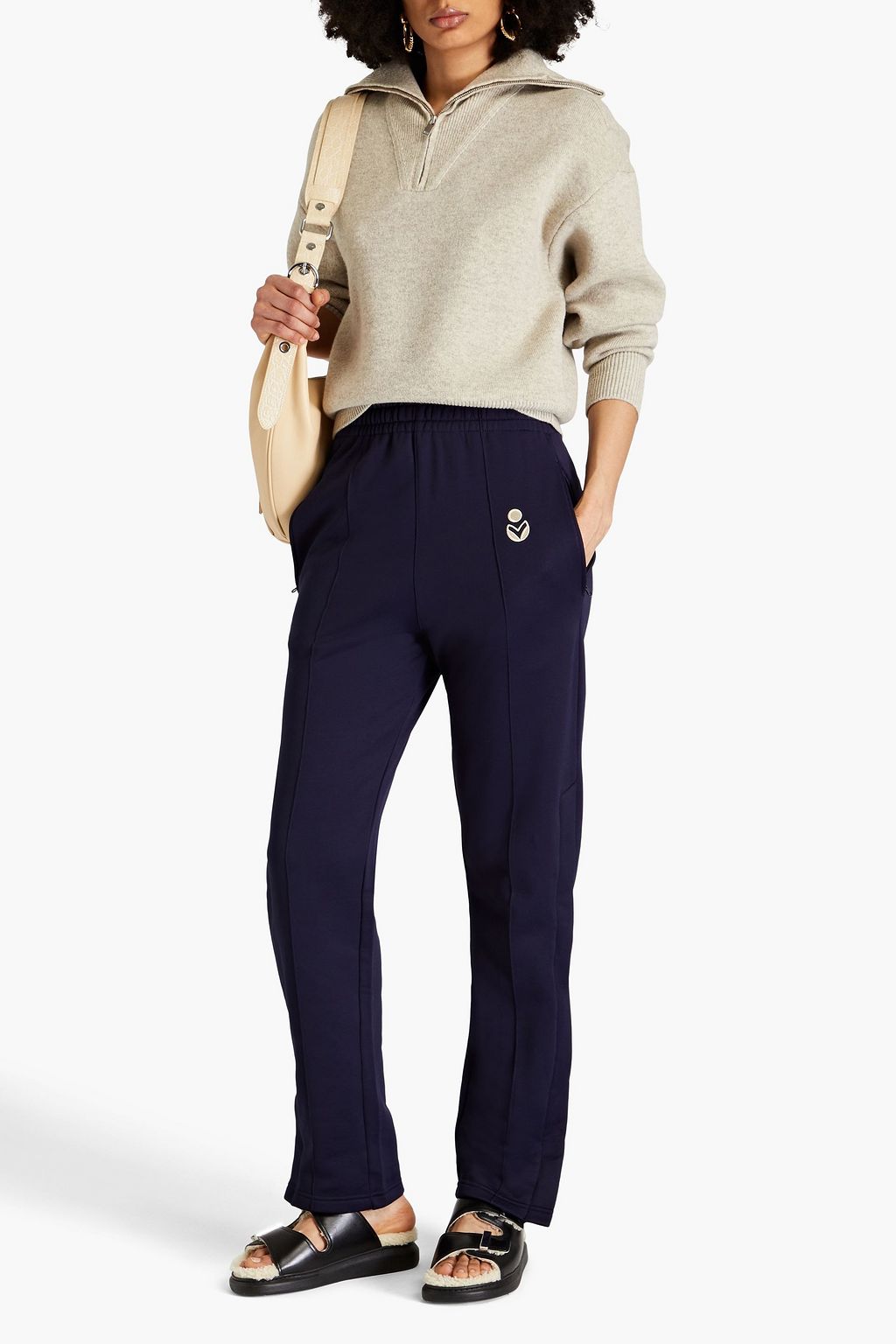 MARANT ÉTOILE Inayaki French terry track pants