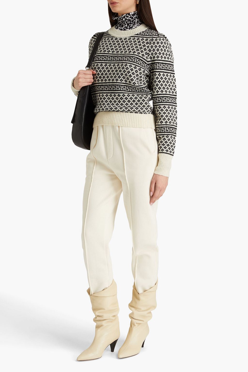 MARANT ÉTOILE Newton jacquard-knit wool sweater