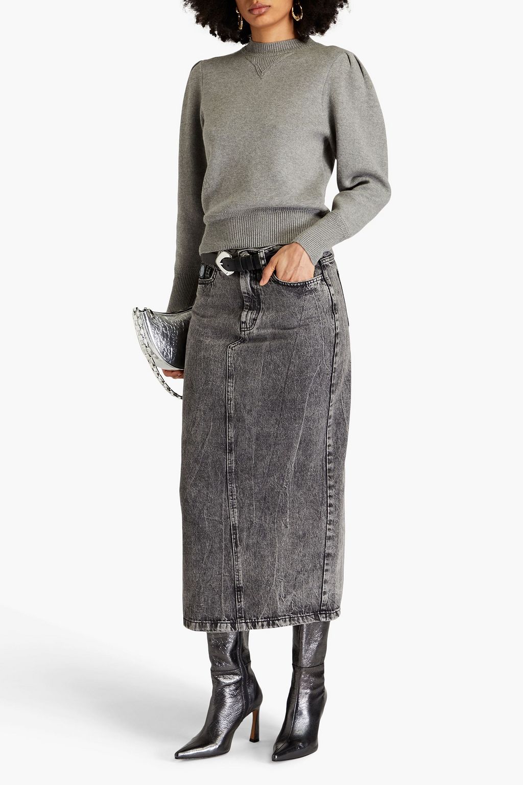 MARANT ÉTOILE Camelia mélange knitted sweater