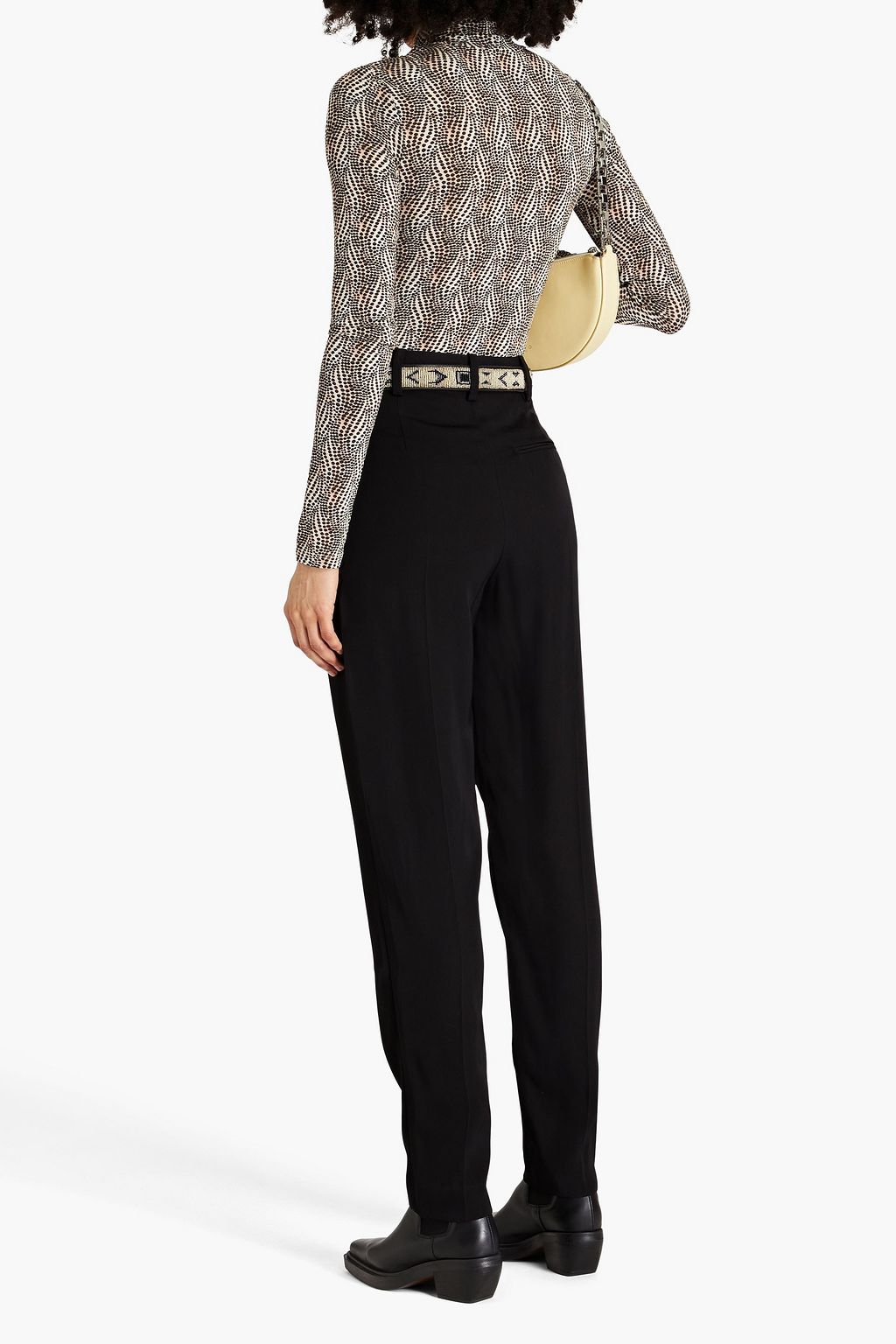 ISABEL MARANT Goyela printed jersey turtleneck top