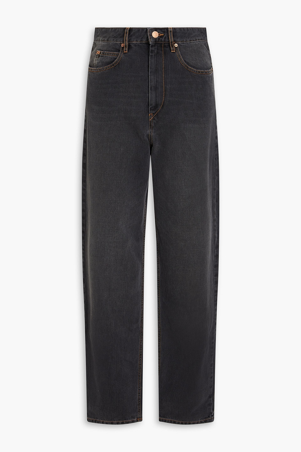 Isabel Marant Étoile Corsy Hoch Sitzende Karottenjeans In Anthrazit
