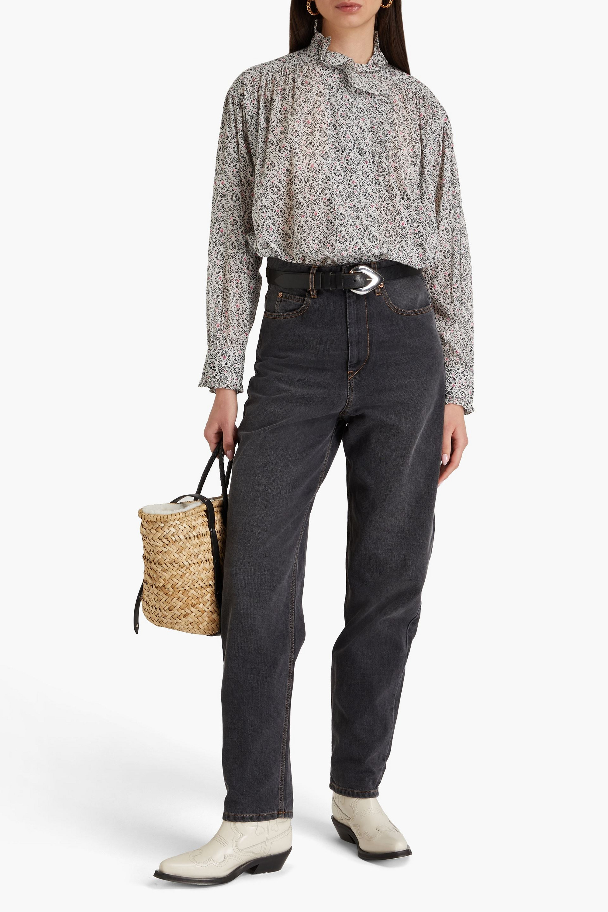 Marant Étoile Corsy high-rise tapered jeans