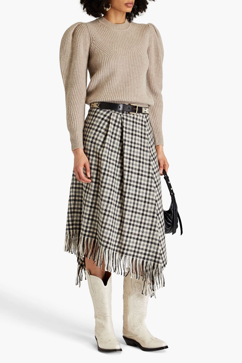 ISABEL MARANT Robin ribbed merino wool and cashmere-blend sweater