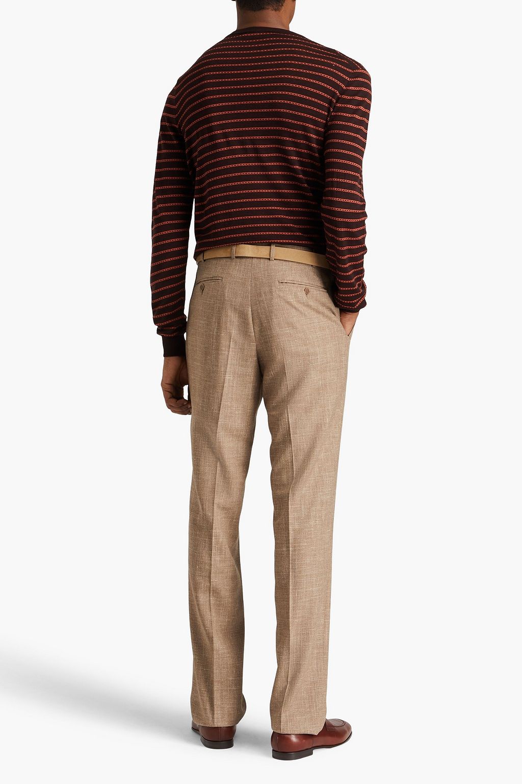CANALI Jacquard-knit wool sweater