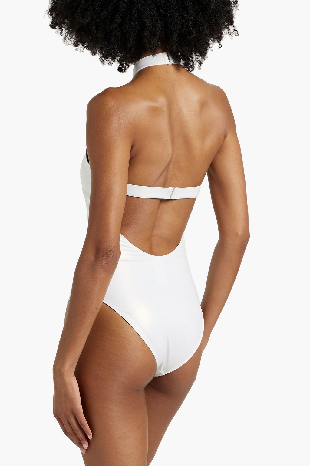 ALAÏA Badeanzug in Metallic-Optik