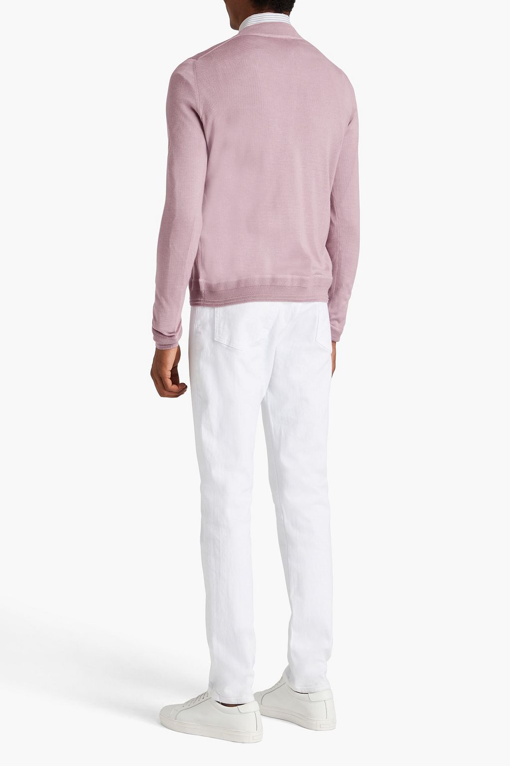 CANALI Cashmere and silk-blend cardigan