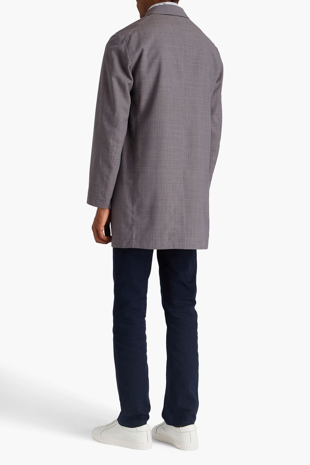 CANALI Reversible wool raincoat