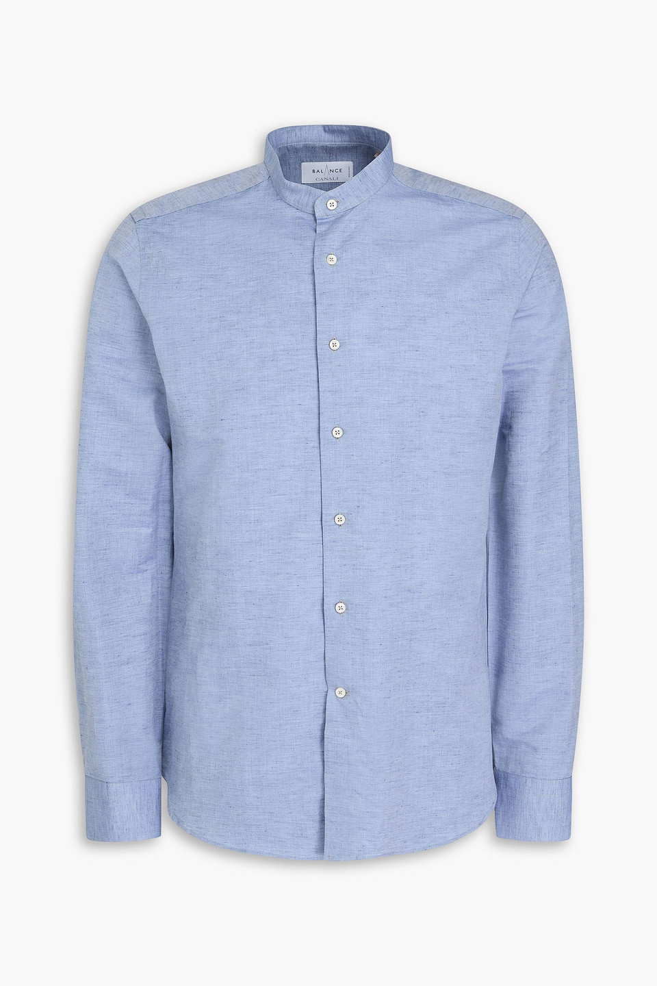 Canali - Linen and cotton-blend shirt - Blue - 41cm