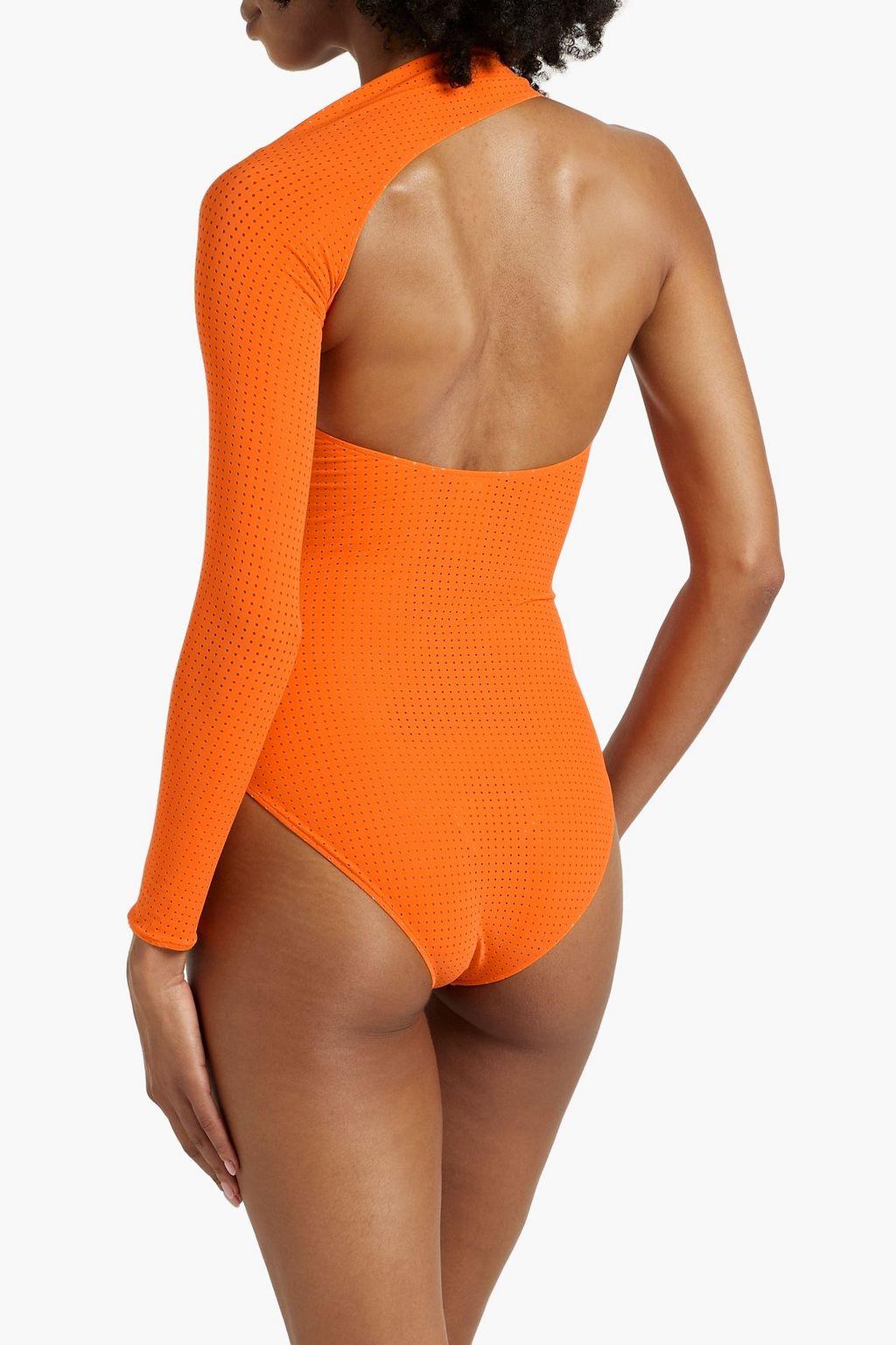 ALAÏA Badeanzug mit Cut-outs und asymmetrischer Schulterpartie