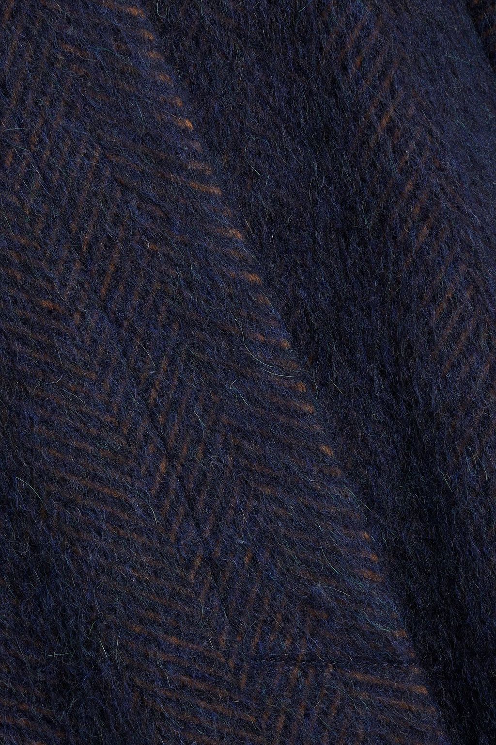 REDVALENTINO Herringbone brushed-felt coat