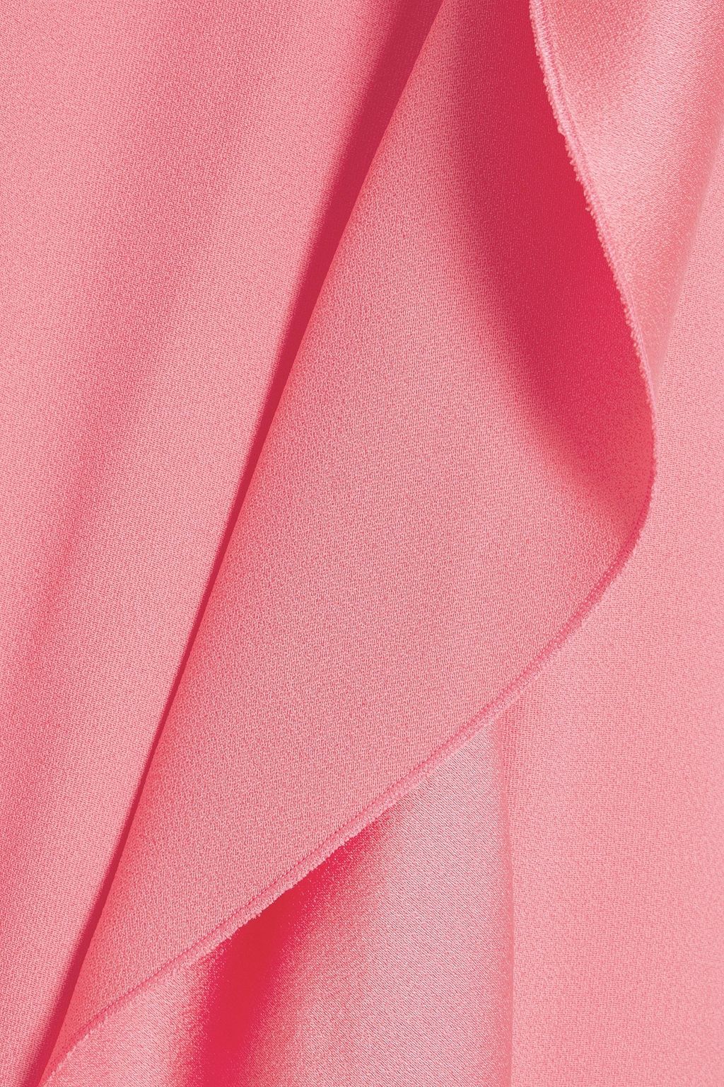 REDVALENTINO Pussy-bow ruffled satin-crepe mini dress
