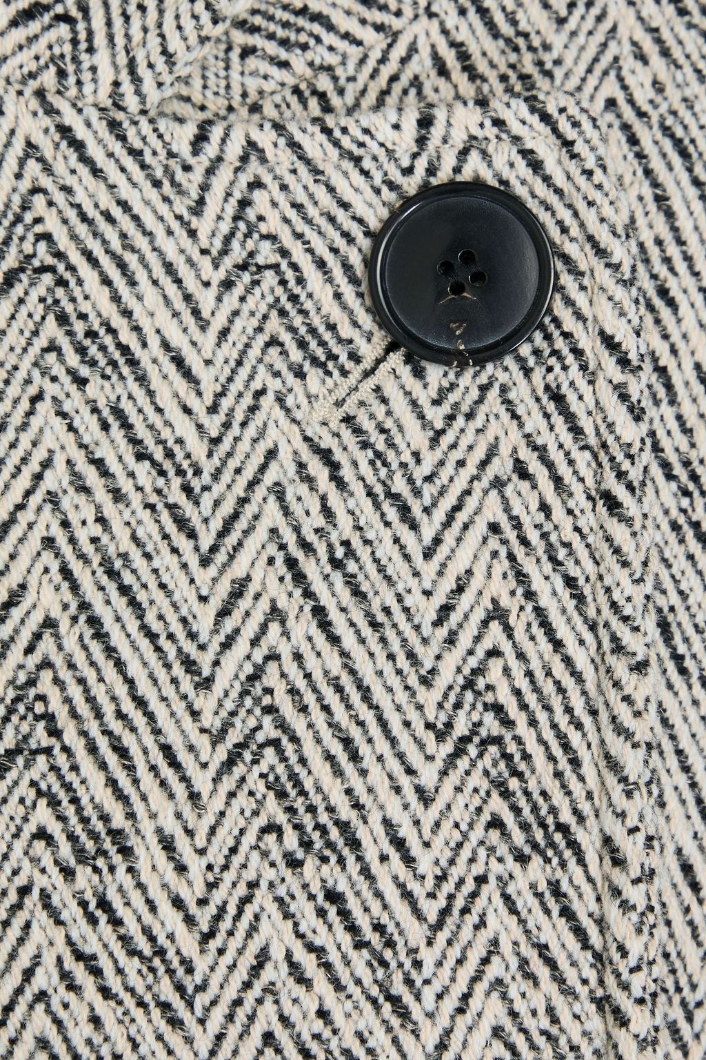 MARANT ÉTOILE Double-breasted wool-blend herringbone coat
