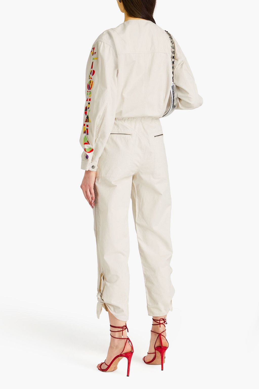 ISABEL MARANT Gigi embroidered cotton jumpsuit