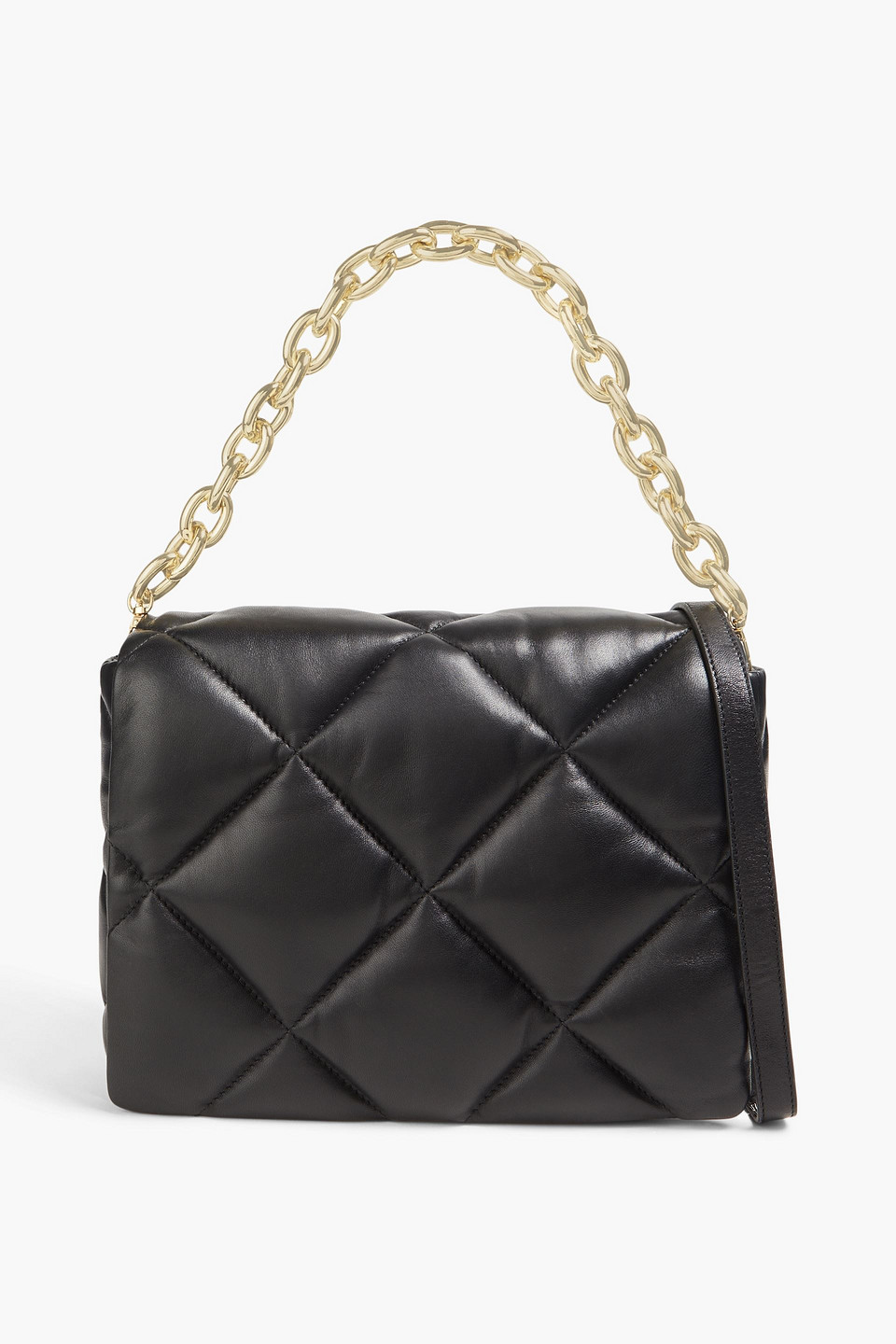 Stand Studio Brynnie Quilted Leather Shoulder Bag In Black