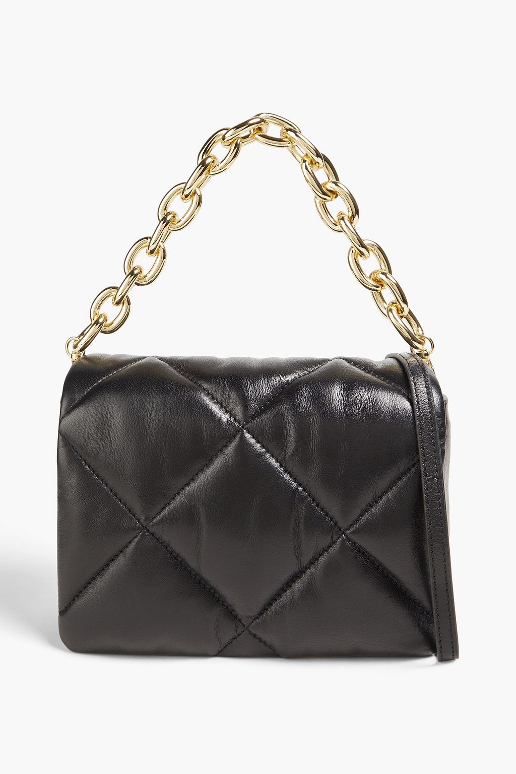 Brynn quilted leather cross body bag black One Size