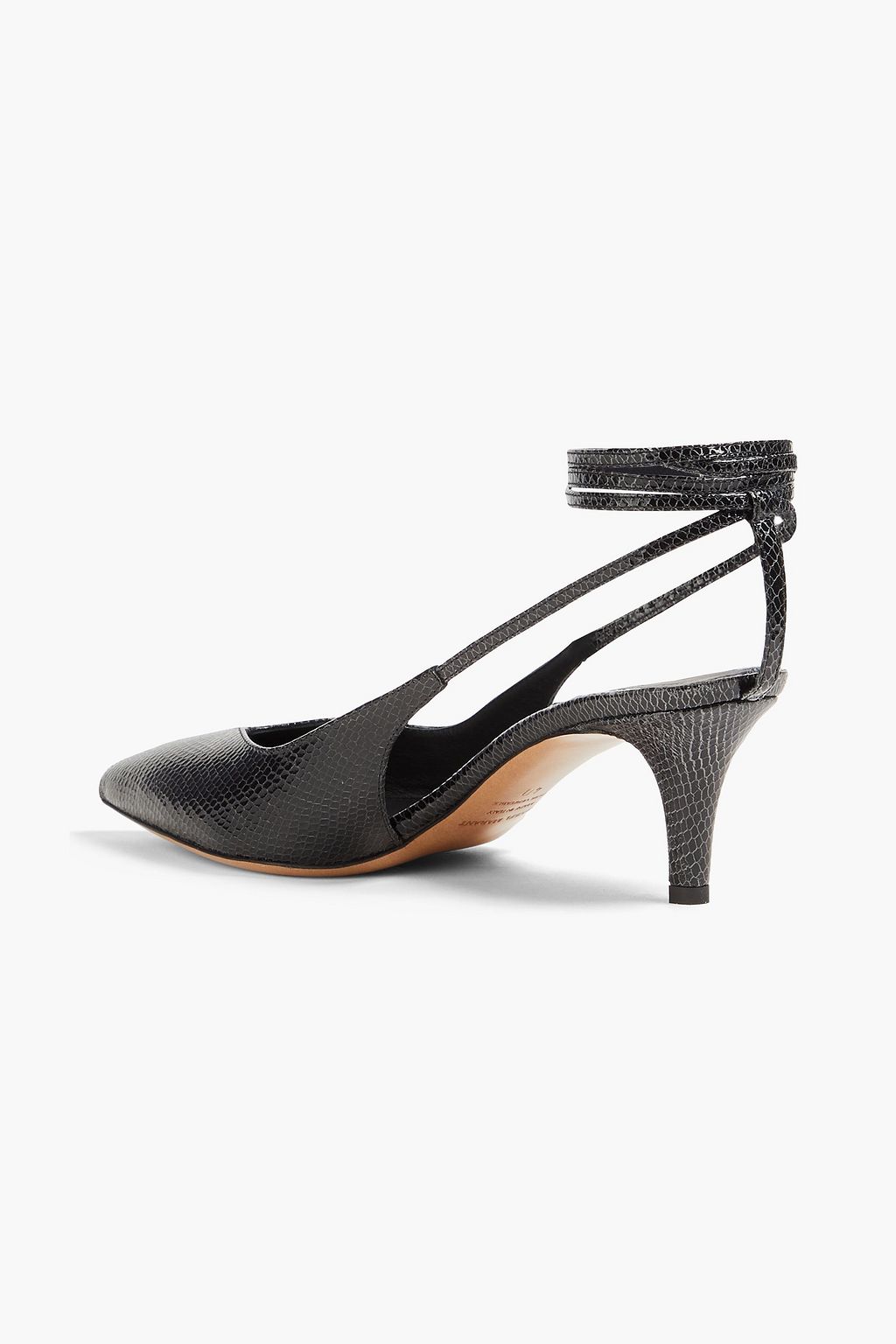 ISABEL MARANT Pesar snake-effect leather pumps