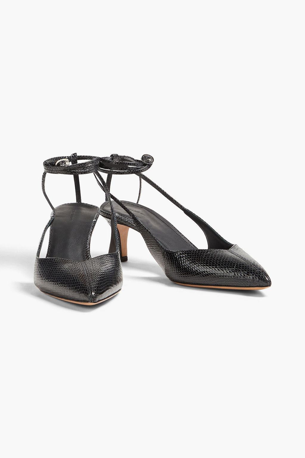 ISABEL MARANT Pesar snake-effect leather pumps